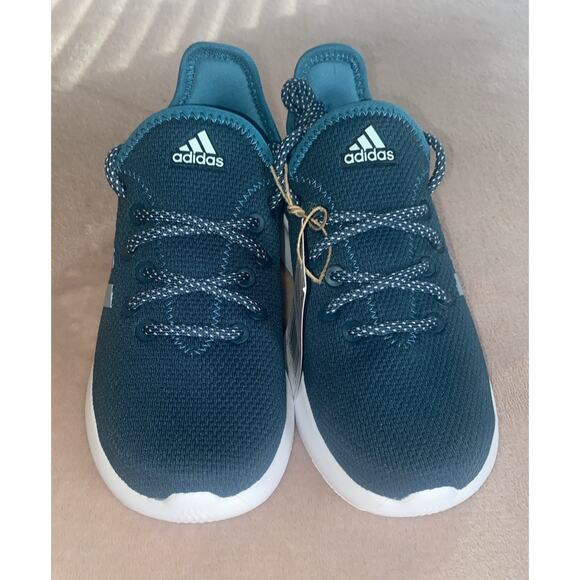 Adidas Cloudfoam Pure SPW kids shoes ID5907 in Teal Blue Size 1 1/2 Youth - Picture 2 of 8